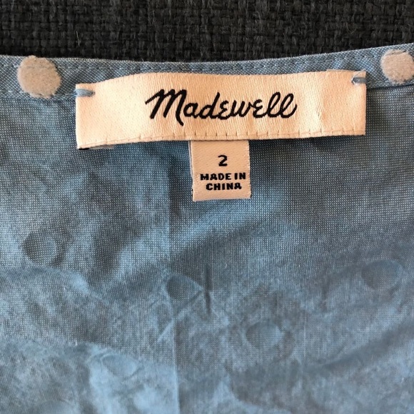 Madewell Polka Dot Blouse - Picture 2 of 2